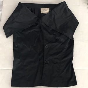 Love Love black glazed vest NWT